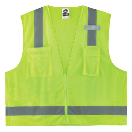 GLOWEAR BY ERGODYNE M Lime Economy Surveyors Vest Class 2 - Single Size 8249Z-S